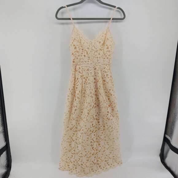 ASTR the label Womens Sleeveless Lace Fit Flare Midi Dress - Picture 5 of 9